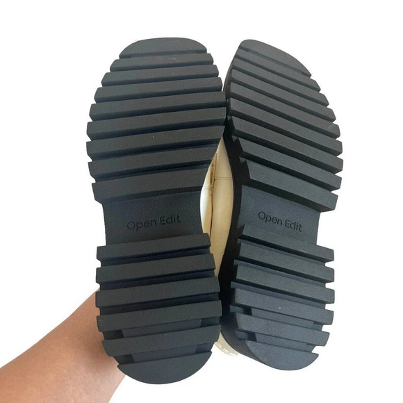 Open Edit Nordstrom Heather Platform Bit Loafer (Women) Ivory leather size 7 New - Picture 13 of 14